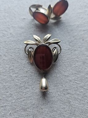 Vintage Van Dell Earrings And Brooch Set